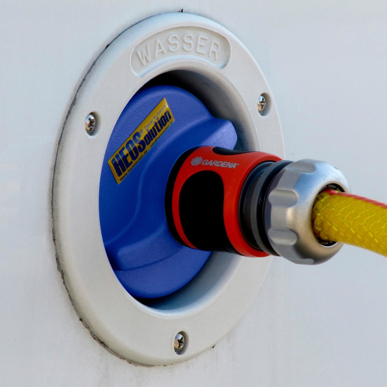 HEOSwater Connector 5251 universal Tankdeckel mit Gardena-Anschluss -  Einfüllstutzen & Wassersteckdosen - Wasserversorgung - Wasser/Sanitär
