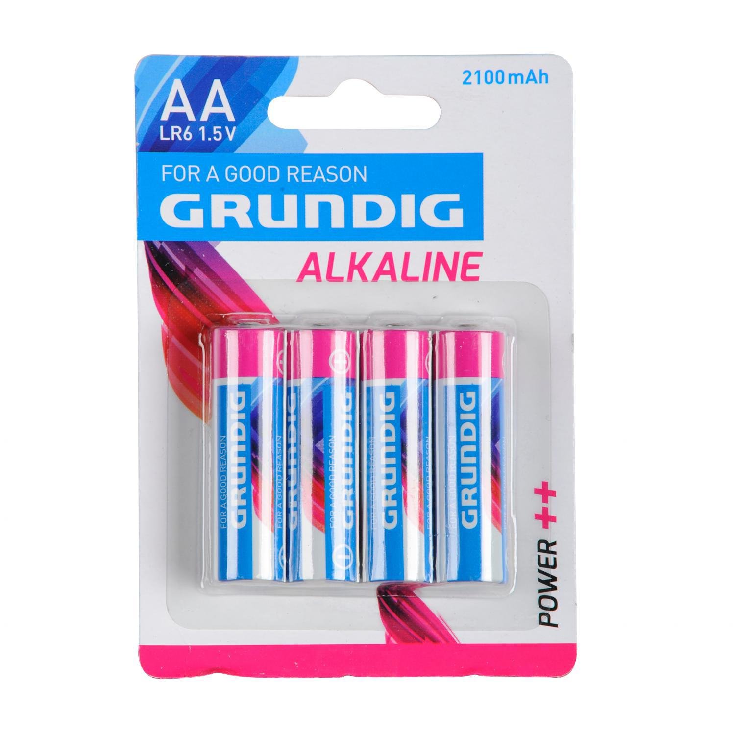 Grundig Alkaline Batterie Mignon AA 1,5 V / 2100 mAh 4er-Pack