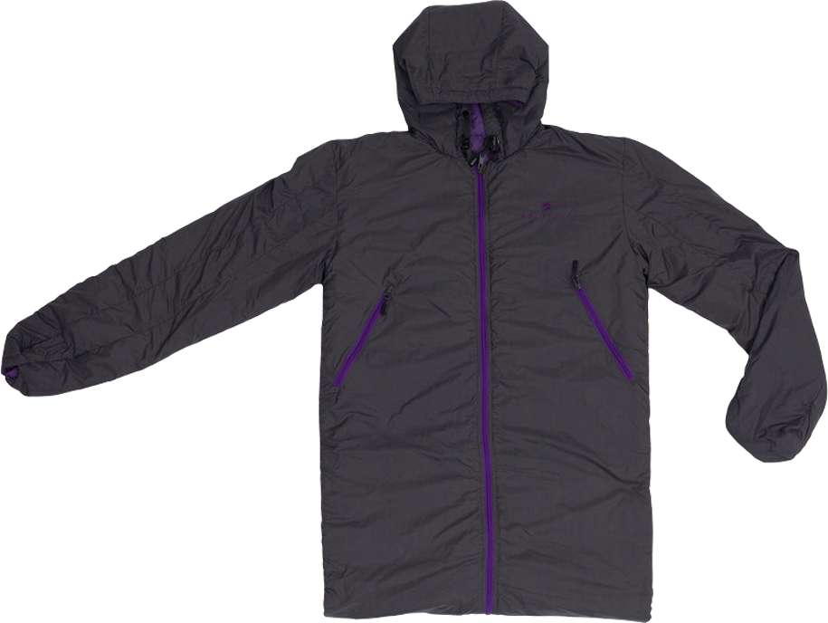 Bergstop Cozybag Comfort Multifunktionsschlafsack mit Ärmeln grau lila S  210 cm