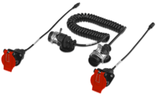 Dometic heavy-duty coiled cable set PerfectView SPK160 for trailers