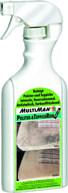 MultiMan Polster und TeppichRein 500 Reinigungsmittel Pumpsprühflasche 0,5 Liter