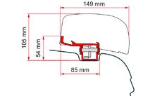 Fiamma Adapter Kit VW T5 / T6 für F40van Markisen