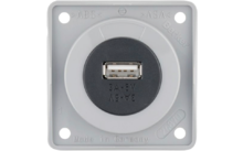 Berker Integro  USB-Ladestecker 3 A  5 V Grau glänzend