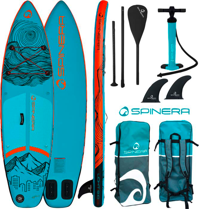 Spinera Stand up paddling Light Set 6 teilig x small 300 x 77,5 x 15 cm