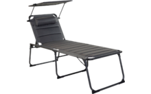 Wecamp Calva Sonnenliege 198 x 69 cm grau 