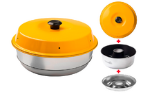 Set de moules Omnia 3 pièces, base et couvercle inclus Jaune