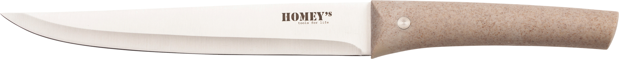 Homeys Vitt Fleischmesser 33 cm beige/silber