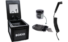 Boxio Wash Plus Mobile Washbasin Starter Set consisting of Boxio Wash / Shower / Beads / Mirror