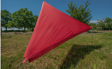 Bent Sonnensegel Zip-Protect Canvas Single rot/RV schwarz