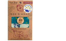 Bees Wrap Bienenwachstuch für Sandwiches 2er-Pack Wildlife Limited