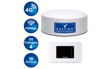 Falcon EVO 4G LTE Internet Dachantenne inkl. mobilen tragbaren WLAN-Router 150 Mbit