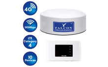 Falcon EVO 4G LTE internet dakantenne incl. mobiele draagbare WLAN router 150 Mbit