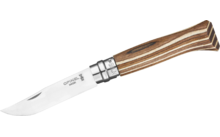 Opinel N°08 Taschenmesser mit Griff aus Birkenholz Klingenlänge 8,5 cm braun