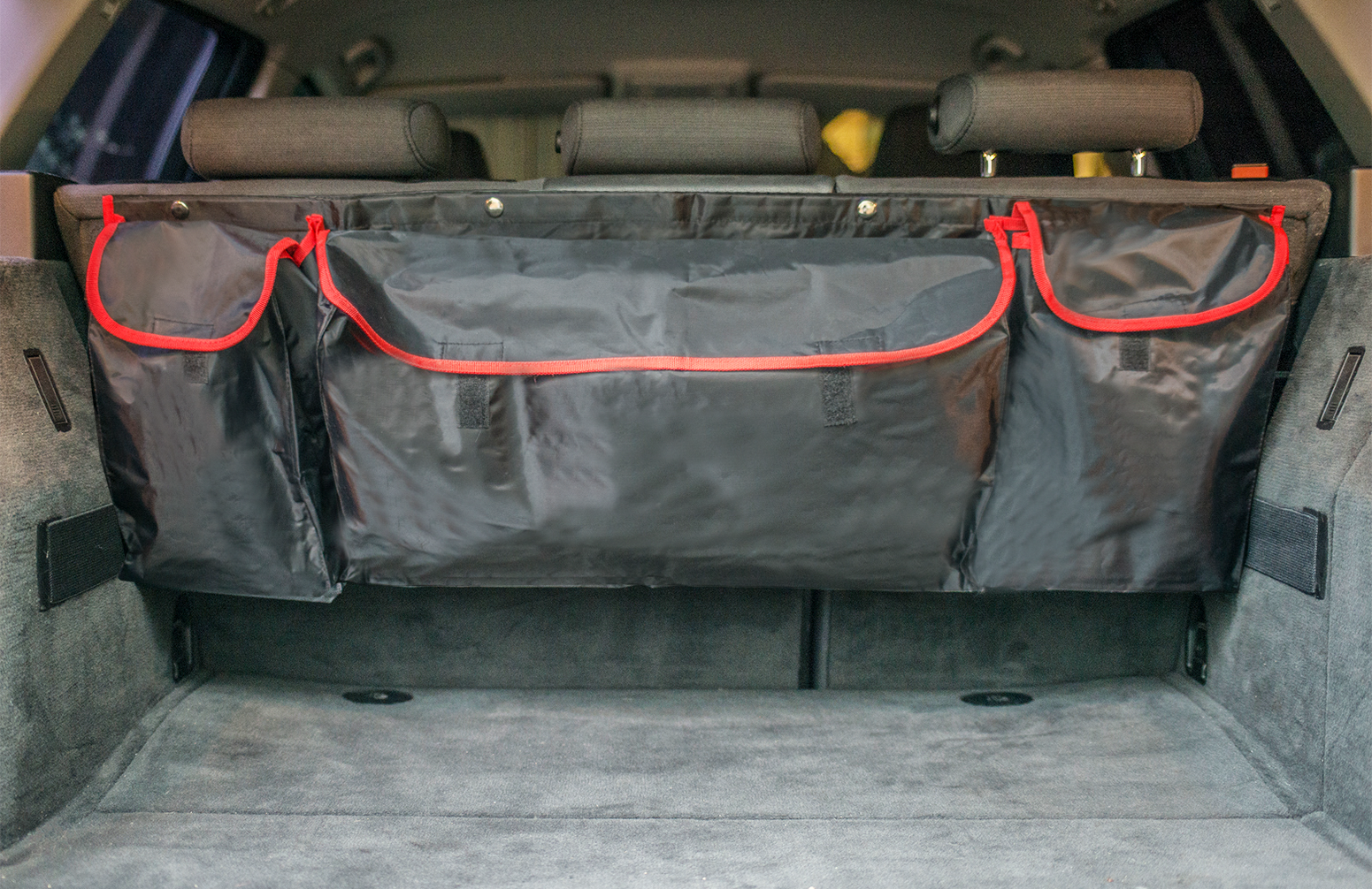 HP Autozubehör Kofferraumtasche mit 3 Fächern schwarz