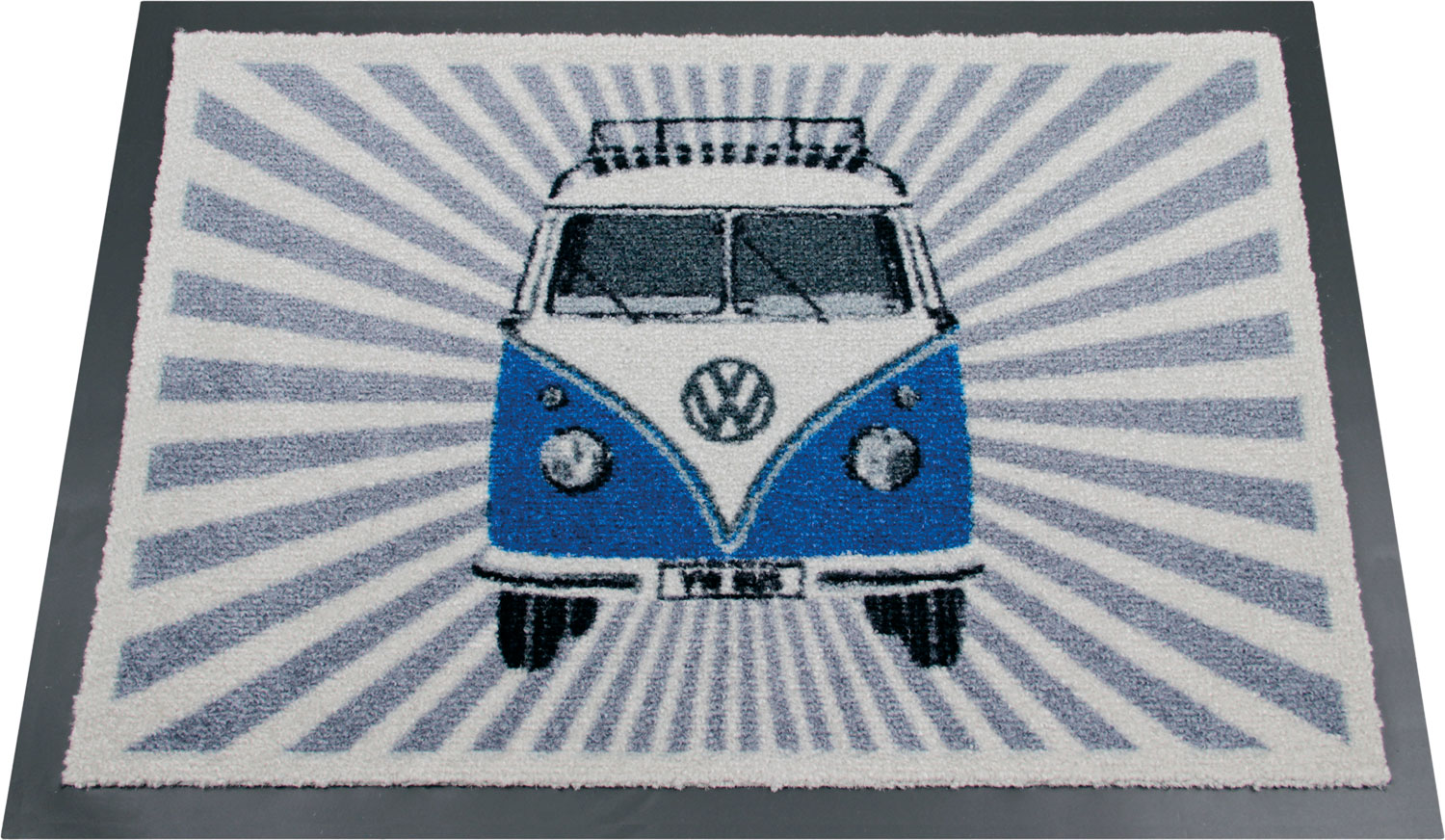 VW Collection T1 Bulli Strahlen Fußmatte Blau 70 x 50 cm